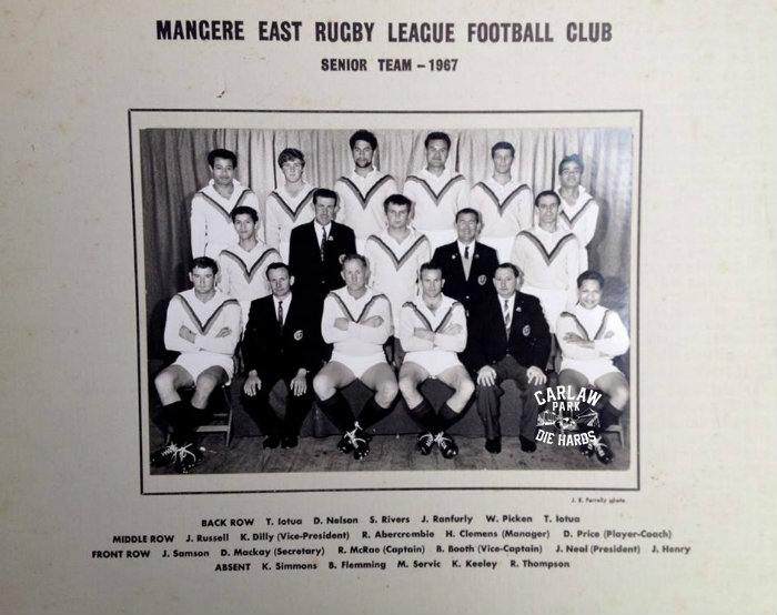 Mangere East Rugby League Senior Team 1967